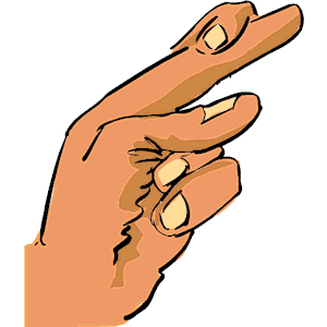 Crossed Fingers 2 clipart, cliparts of Crossed Fingers 2 free ...