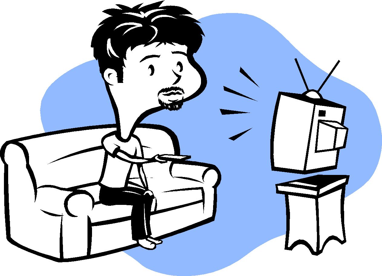 Watching Tv Clipart - Free Clipart Images