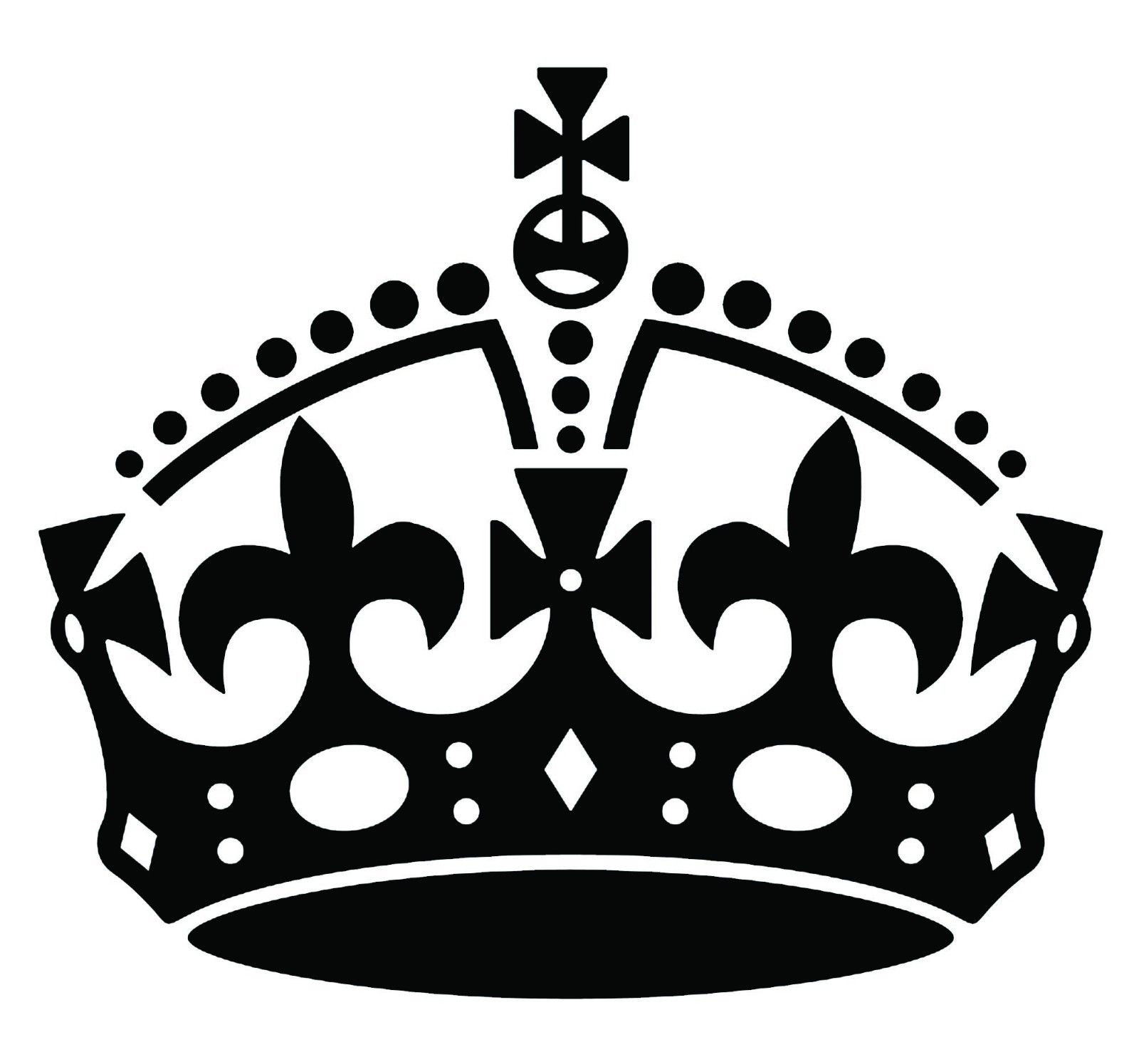 free crown clipart black and white - photo #39