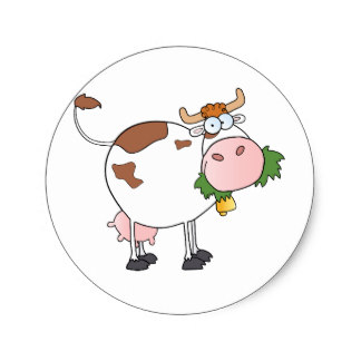 471 views Cow Character Stickers | Zazzle
