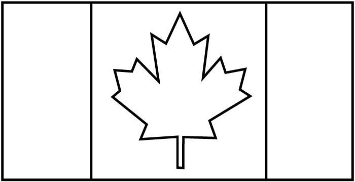 canada flag outline ~ Doozink