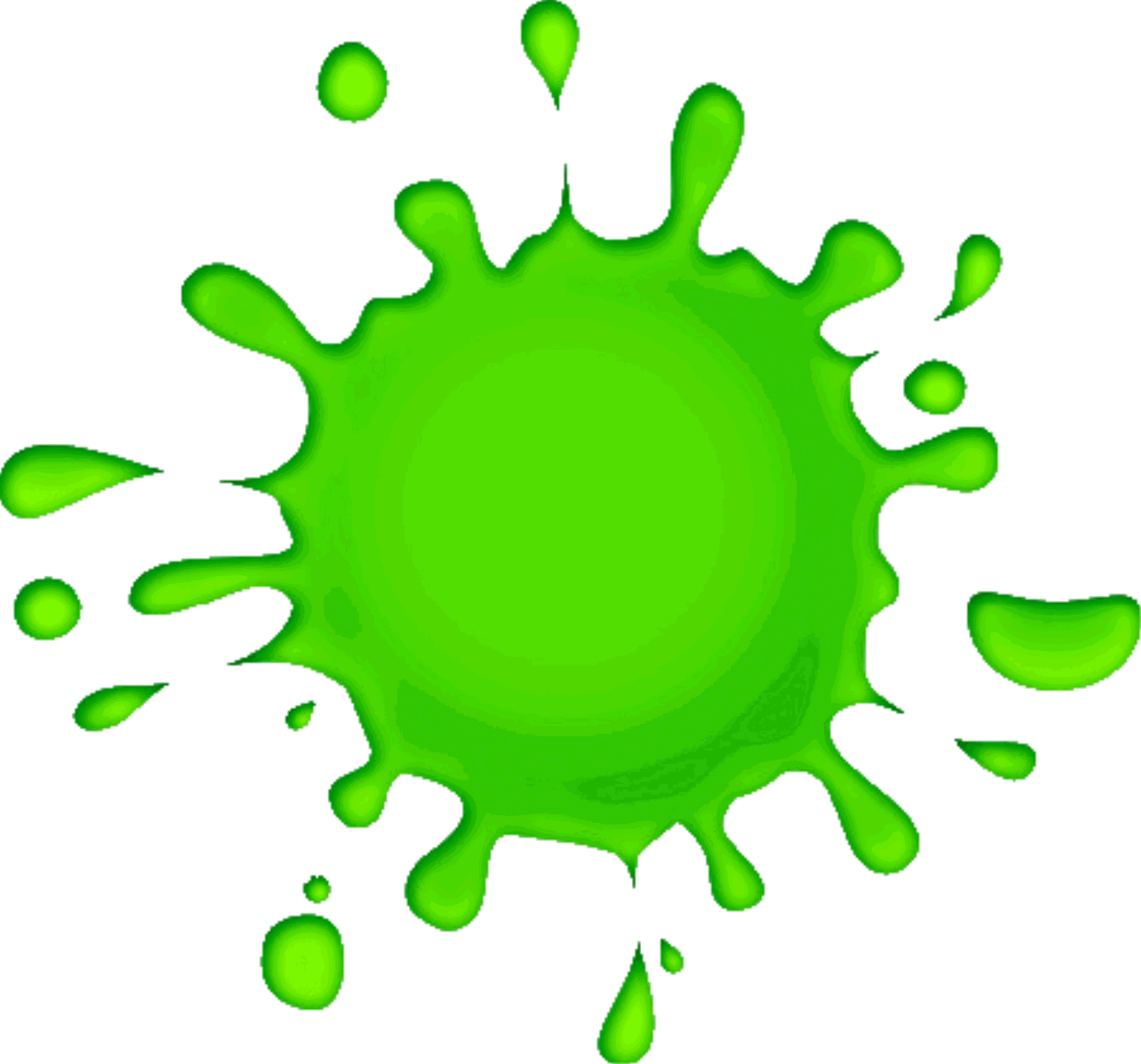 Green Paint Splash Clipart
