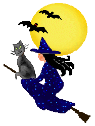 Witches, Bats and Cats Clip Art - Free Witches, Bats and Cats Clip ...