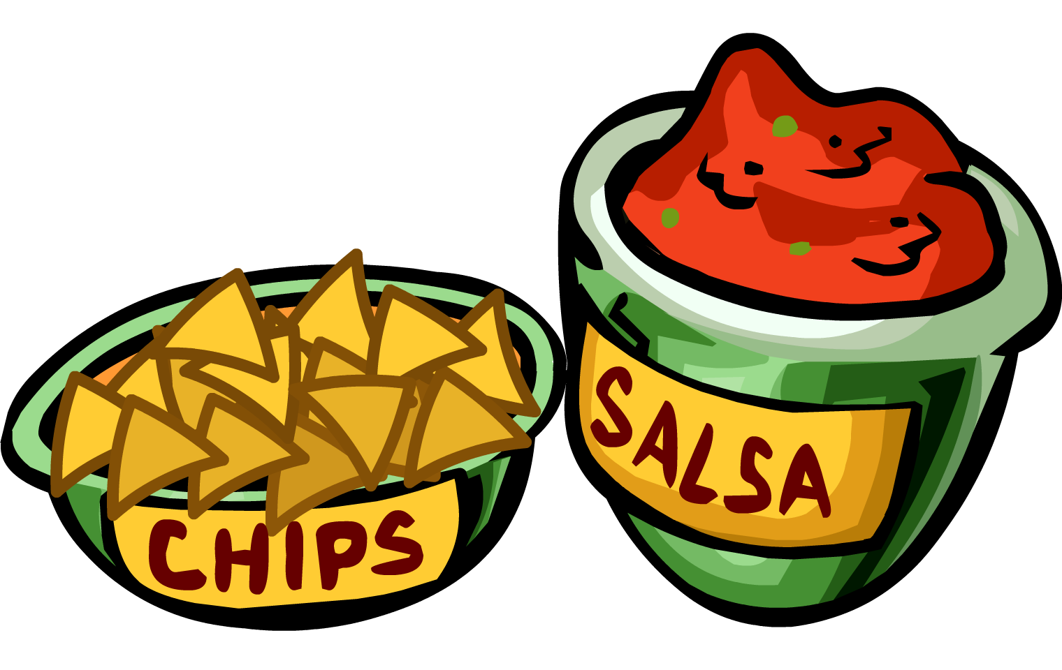 Salsa And Chips Clipart