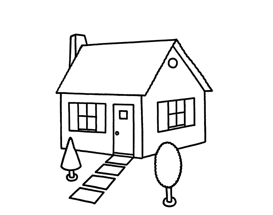 house line art clipart - photo #5