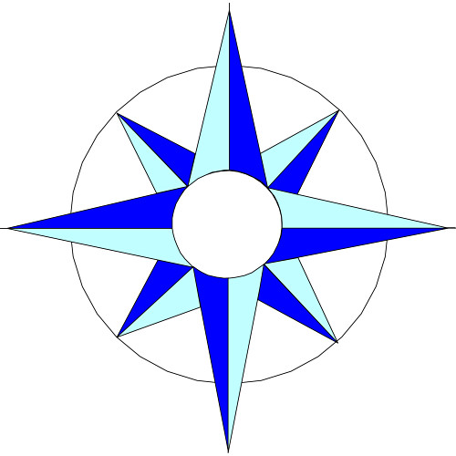 Compass rose clip art