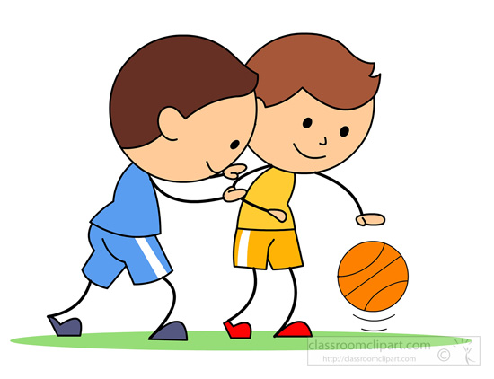 Playing Basketball Clipart