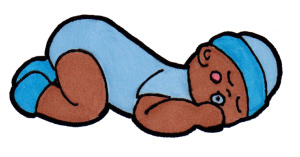 Sleeping baby clip art