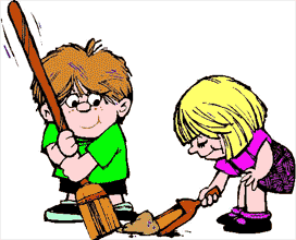 Pix For > Child Doing Chores Clipart