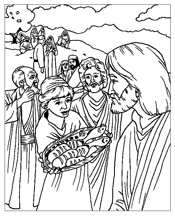 Miracles of Jesus Coloring Pages