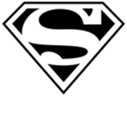 Superman Logo Black and White, a Image by pokepoop912 - ROBLOX ...