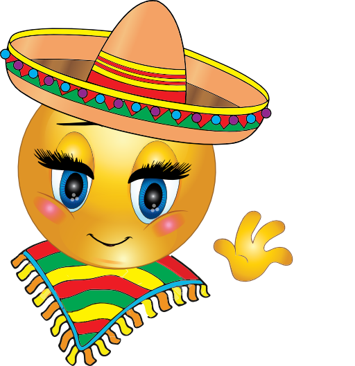 Mexican Girl Smiley Emoticon Clipart Royalty Free ...