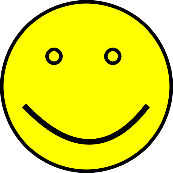 clipart yellow happy face - photo #17