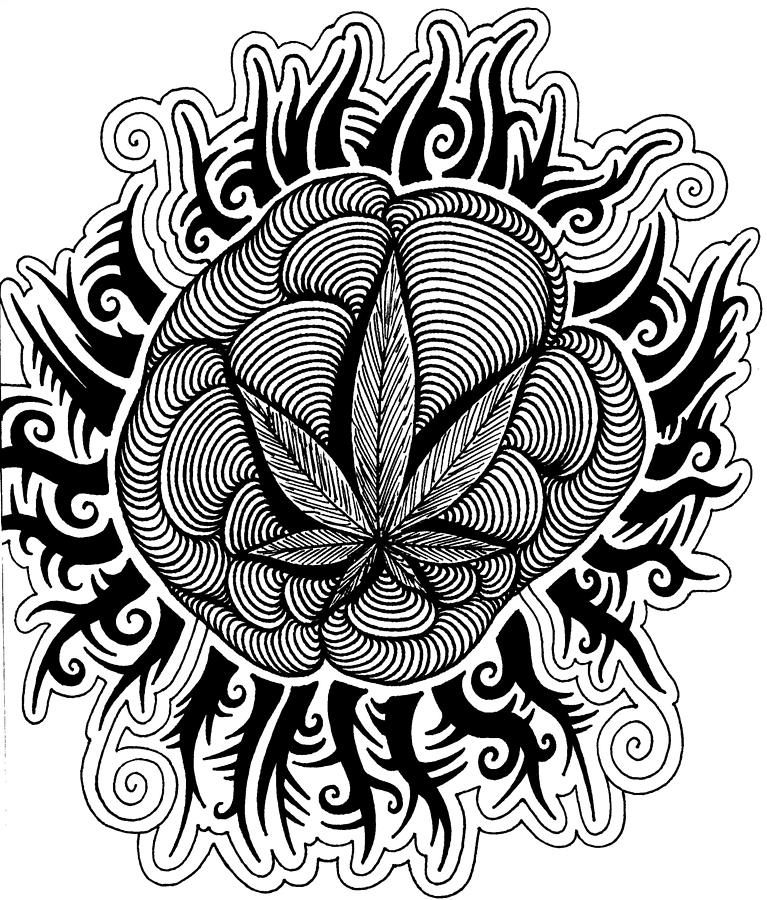 Marijuana Drawings for Sale