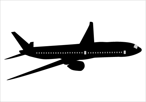 clipart airplane silhouette - photo #50
