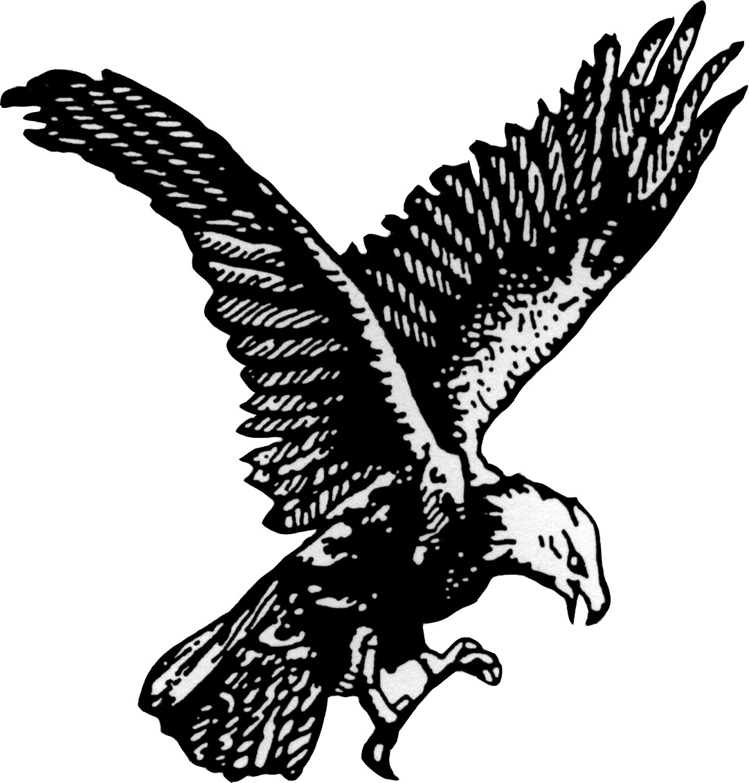 free eagle clipart black and white - photo #20