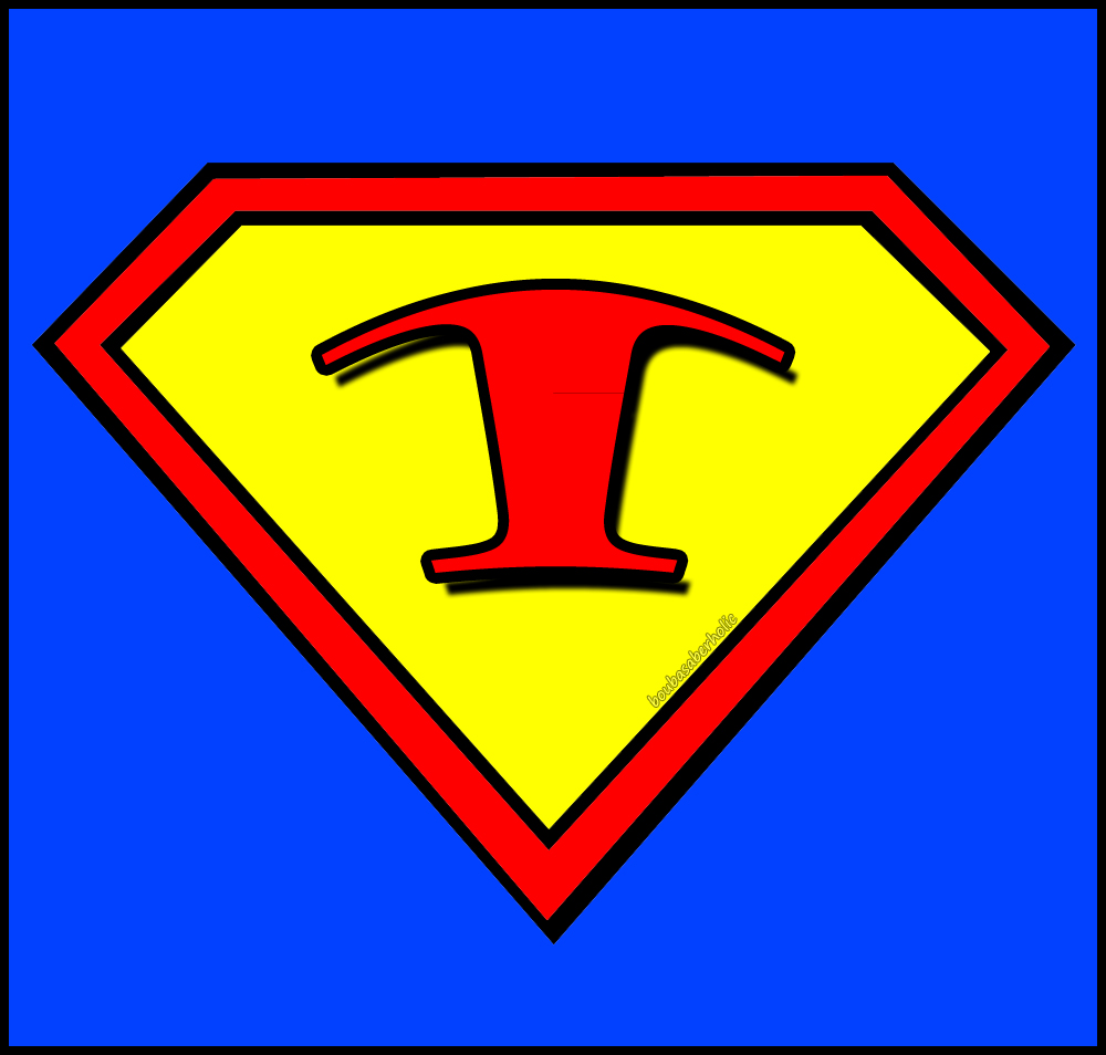 Bouba - Saberholic: Letters in Superman Logo Style