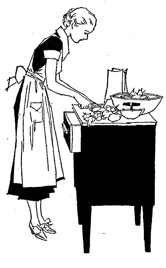 free clipart woman cooking - photo #42