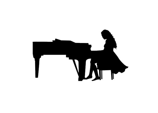 girl playing piano clipart - photo #35