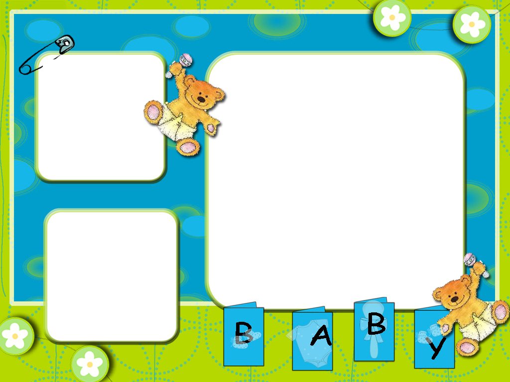 baby boy photo frame vector. baby items page frames. baby shower ...