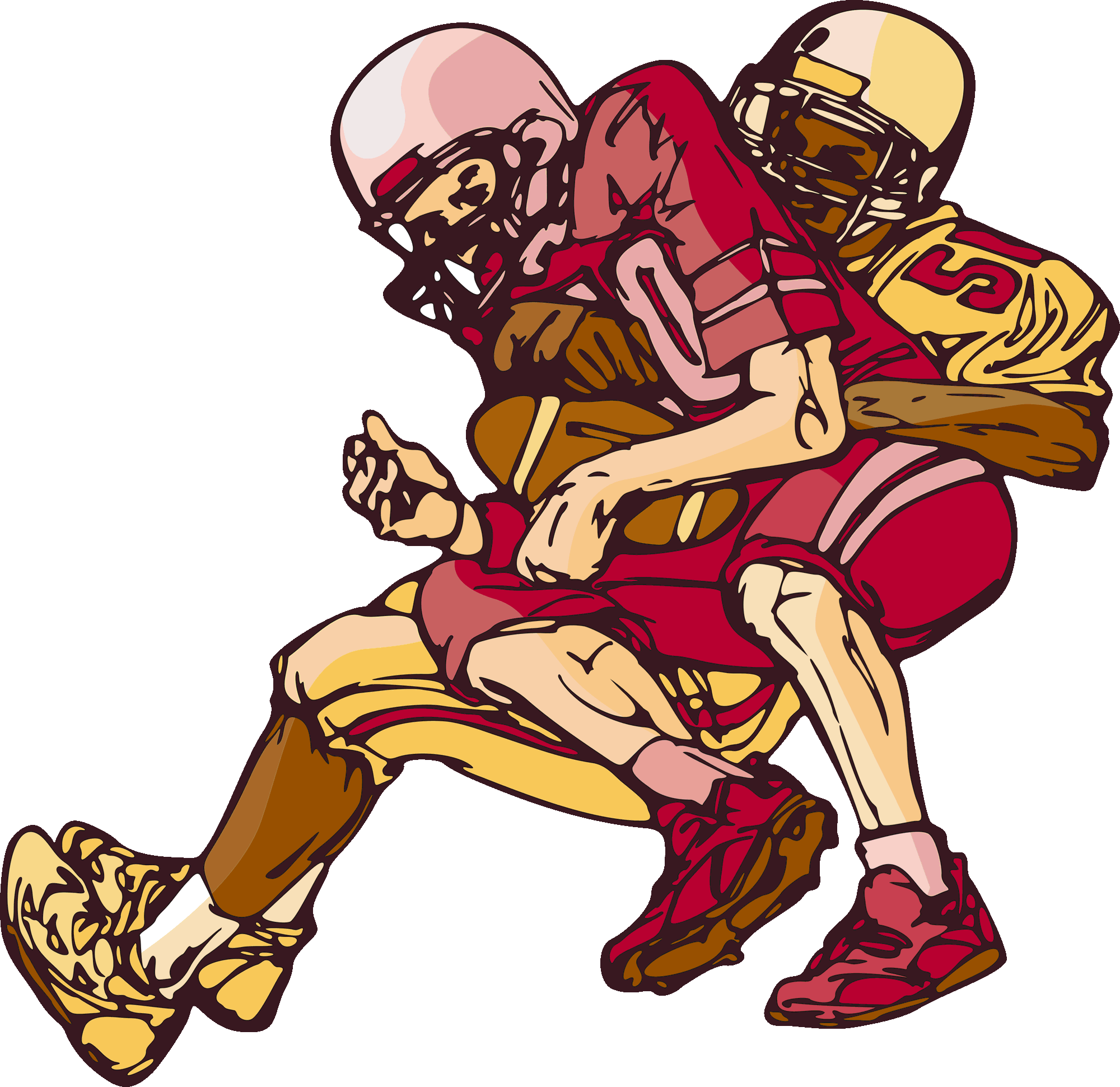 428 views People Playing Football Clipart
