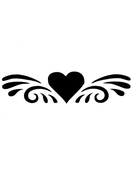 Simple, Tattoo stencils and Heart tattoo designs