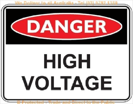 Construction Site Safety Signs: Danger - High Voltage Sign ...