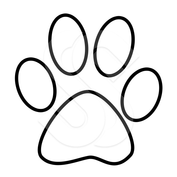 picture of a cat paw print picture of a cat paw print