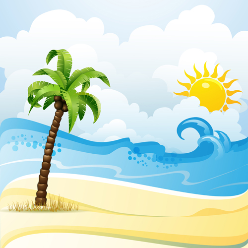 free clip art of beach scenes - photo #41