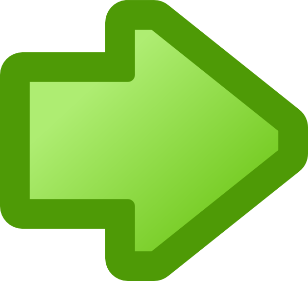 Icon Arrow Right Green clip art Free Vector