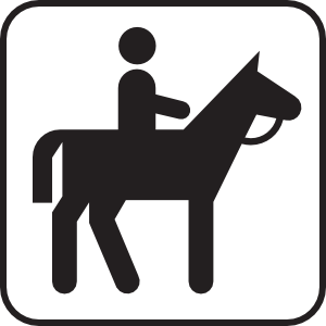 Horse Back Riding 1 clip art - vector clip art online, royalty ...