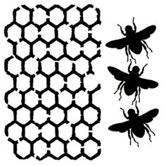 stencil stencils honeycomb bee carving wood bees template templates patterns wing silhouette designs pattern honey clipart crafting cameo paper silhouettes