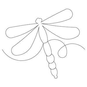 Dragonfly Outline - Clipartion.com