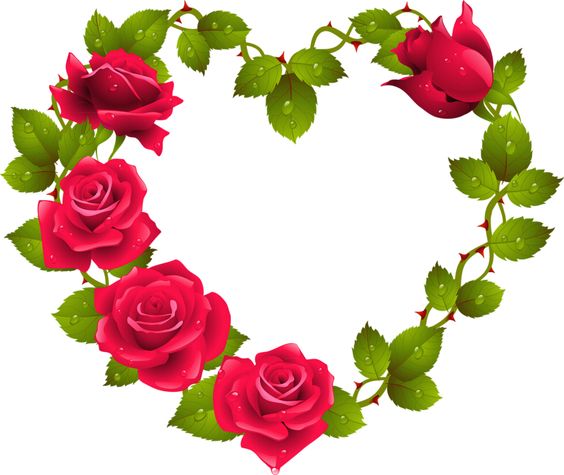 RED ROSES HEART | CLIP ART - HEARTS - CLIPART | Pinterest | Red ...