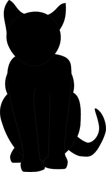 Black Cat clip art Free vector in Open office drawing svg ( .svg ...