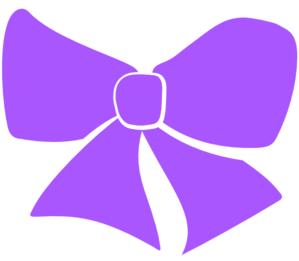 Cheer bow clipart outline