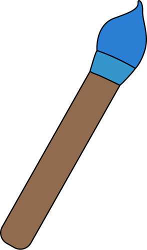 Blue Paint Brush Clipart