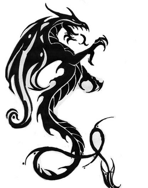 Tattoo Drachen Tribal ClipArt Best Tattoo Drachen Tribal ClipArt Best