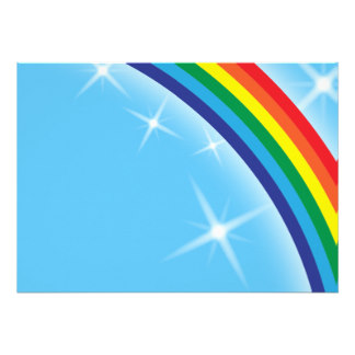 Rainbow Sky Invitations & Announcements | Zazzle