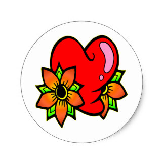 Flower Tattoo Stickers | Zazzle