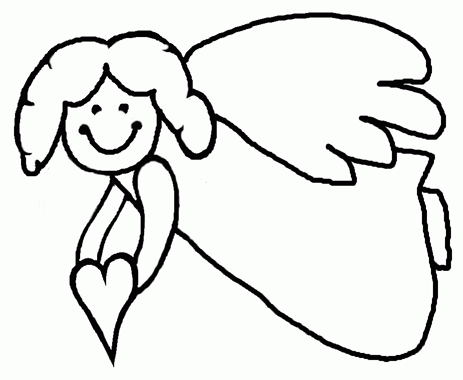 Angel Coloring Pages For Children - AZ Coloring Pages