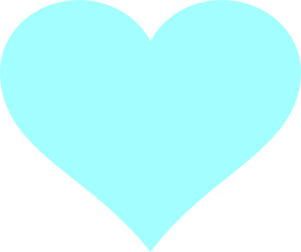 Light Blue Heart Clip Art - vector clip art online ...