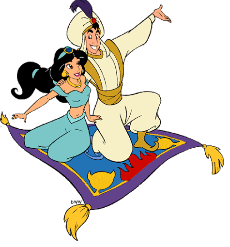 Aladdin and Jasmine Clip Art Images 2 | Disney Clip Art Galore