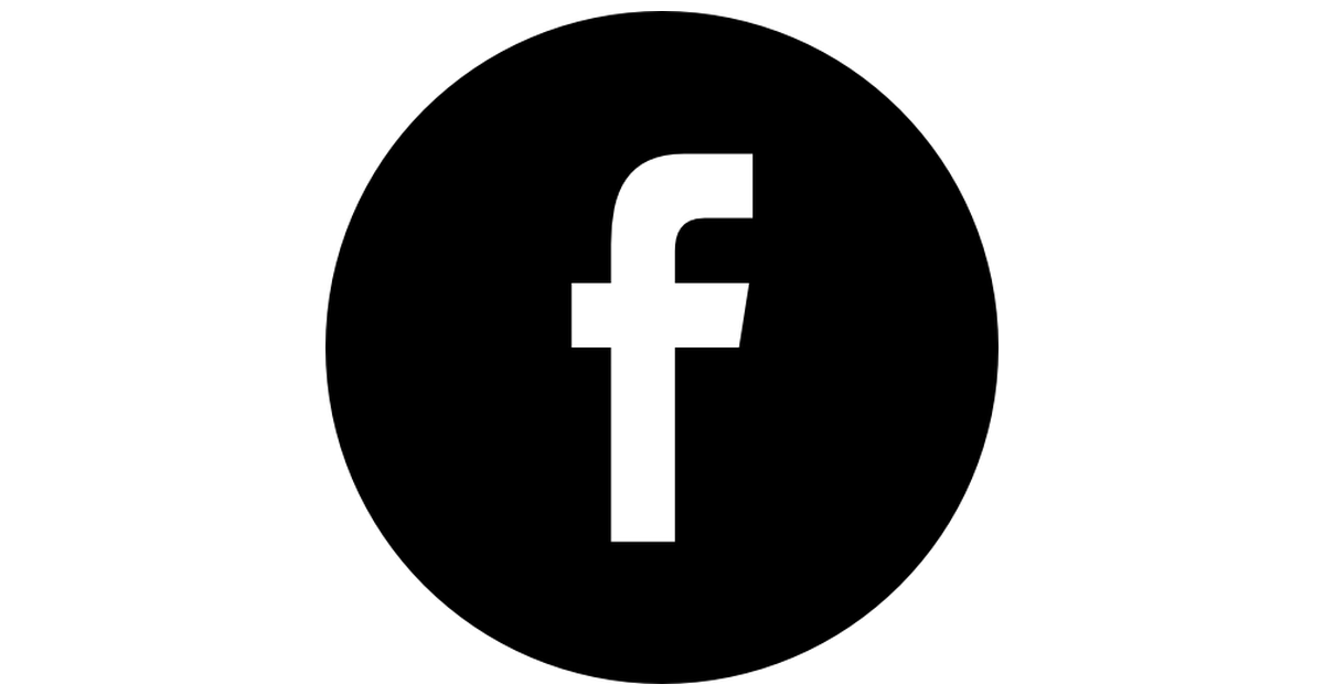 Facebook black social button circle - Free social icons