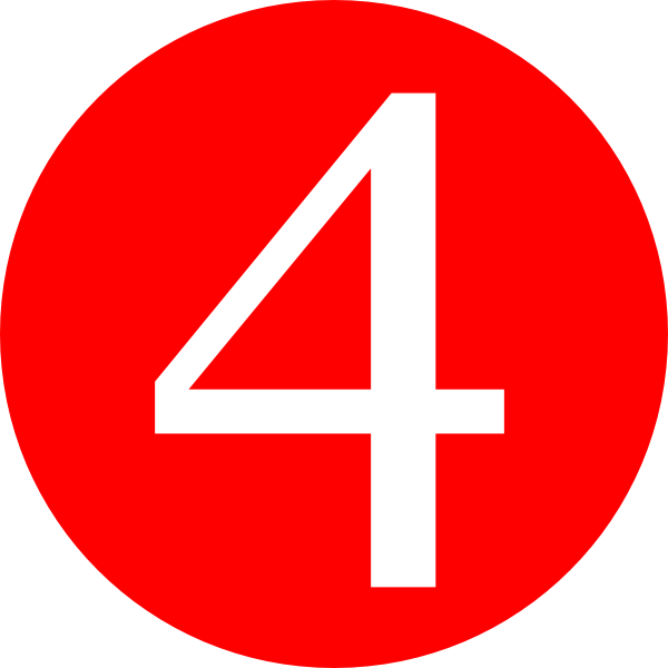 Number 4 free clipart