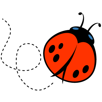 Cute Cartoon Ladybug Clipart