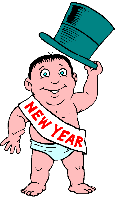 New years baby clipart