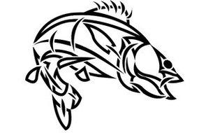 Skeleton Fish Tribal Clipart - Free to use Clip Art Resource