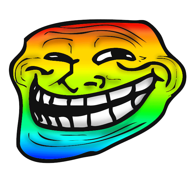 Rainbow Trollface