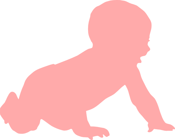 Baby Silhouette clip art - vector clip art online, royalty free ...